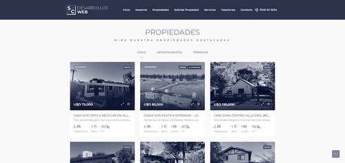 Desarrollo De Sitio Web Con Administrador Inmobiliario