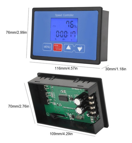 Controlador De Velocidad Del Motor De Cepillo Dc Con Control