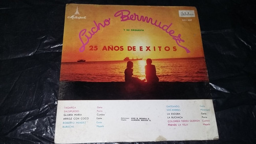 Lucho Bermudez Y Orquesta 25 Años De Exitos Lp Cumbia