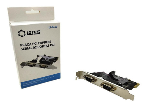 Imagem 5 de 5 de Placa Slot Pci Express Serial 2 Portas De Pci Lotus Lt-p610