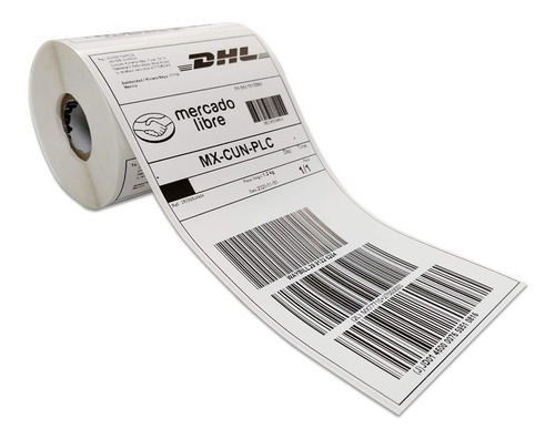 Imagen 2 de 7 de Etiqueta 4x8 Térmica Envios Guias 5 Rollos 200 Pz C/u Fact