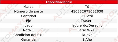 Juego 2 Tornillos Estabilizadores Tra Ts E280 07-08