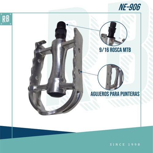 Pedales Bicicleta Aluminio Vintage Ruta New Evolution Ne-906