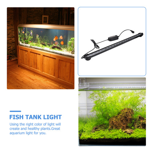 Pecera Con Barra De Luz Led Para Acuario