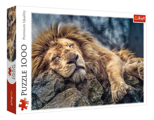 Rompecabezas Trefl Sleeping Lion 10447 De 1000 Piezas