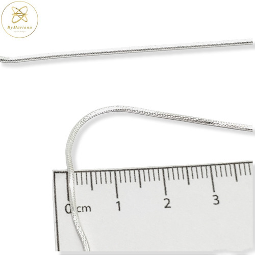 Imagen 4 de 5 de Cadena Plata Clapton Cuadrada 4,3 Grs X 40 Cm