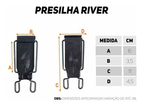 Porta Cantil River Usa Com Presilha Para Cantil De 900ml