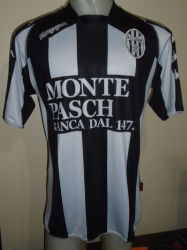 Camiseta Siena Calcio Italia Kappa 2009 2010 Maccarone #32 L