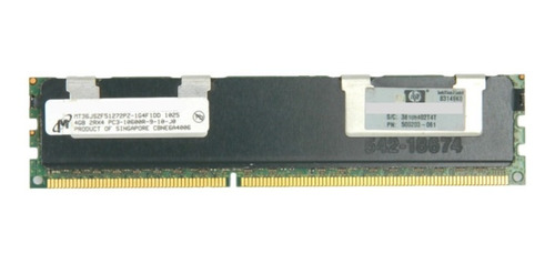 Memoria Ram 4gb Para Servidor Ddr3 1333 Mhz Pc3 10600r