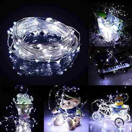 Konnoo Luces Solares De Cuerda 2 Unidades 200 Led Resistente
