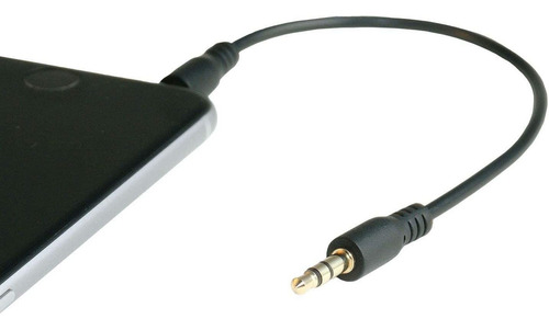 Cable Aux De Audio Estereo 3,5 Mm / M/m | Negro, Corto