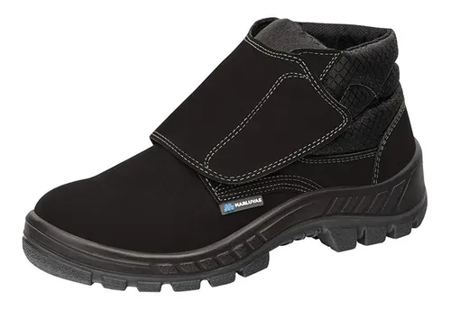 Bota de segurança com 2025 velcro preta