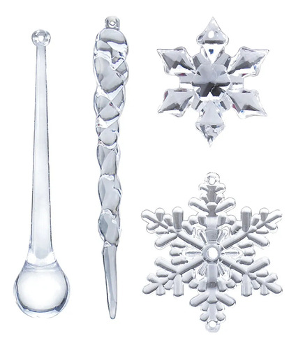 Cadena N De 40 Piezas Con Forma De Copo De Nieve, Diseño De