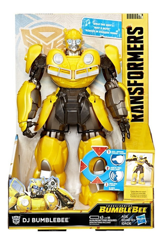 Muñeco Bumblebee Dj Baila Canta Graba Hasbro E0850 25,4cm