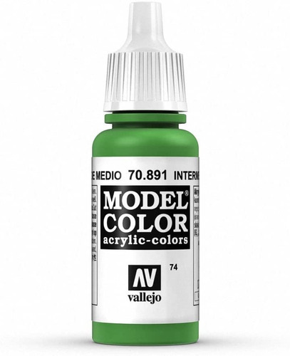 Pintura Vallejo Intermedio Verde, 17 Ml