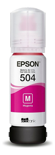 Botella Tinta Epson T504 Magenta Original