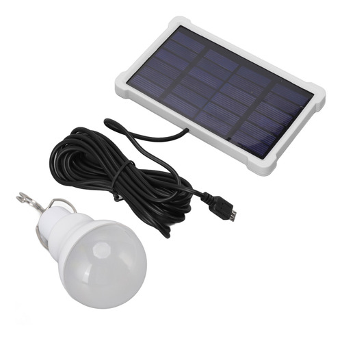 Lámpara Solar Para Acampar, Bombilla Led, Portátil, Abs Y Pc