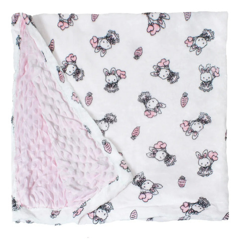 Cobija Para Bebe Calientita Frazada Suave Cobertor Infantil Felpa Rosa