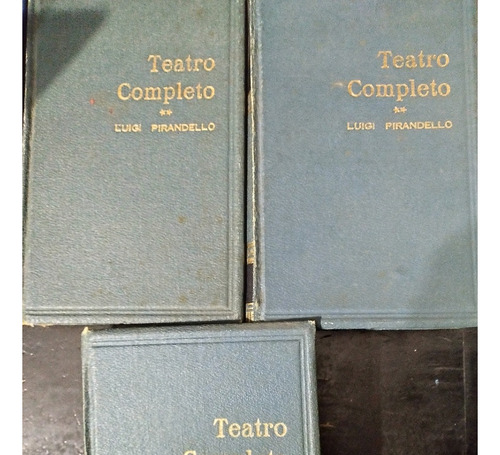 Luigi Pirandello-teatro Completo-3 Tomos Tapa Dura