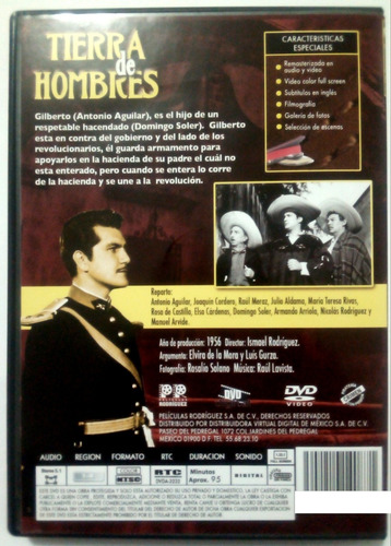 Tierra De Hombres Dvd Antonio Aguilar Joaquín Cordero (Usado)