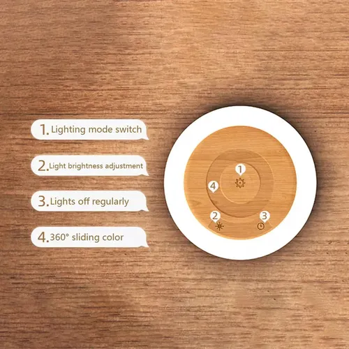 Lámpara De Cromoterapia Rgb Ajustable Con Control Táctil