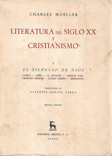 Literatura Del Sigli Xx Y Cristianismo I ...c. Moeller,