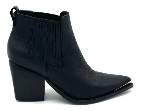 Botas Cuero Mujer Botinetas Dama Texana Mdz Quebec