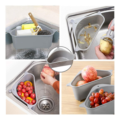 Colador Escurridor Desperdicios Canastilla Fregadero Cocina Color Color Al Azar