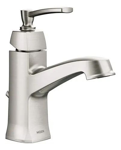 Moen Conway Zweigriff-Badezimmerarmatur Mit Niedrigem Bogen – Chrom, 10,2 Cm Centerset | ADA-konform, Wassersparend