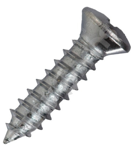 (50 Pz) Pija Cabeza Conica 10 X 3/4 #8 Cromada