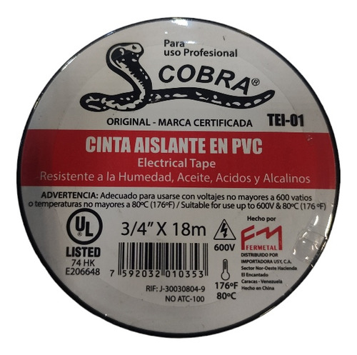 Teipe De Cobra Original Troquelado Fermetal Unidad