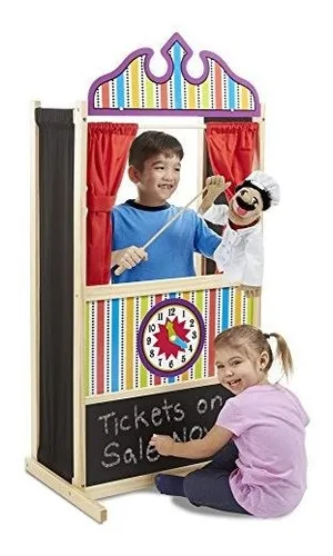 Teatro Marionetas De Lujo Construcción De Madera Resistente