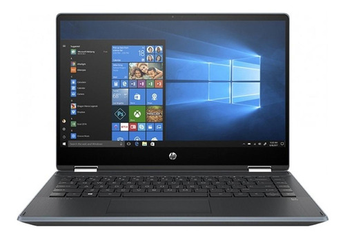 Laptop  HP Pavilion 14-dh0030la azul y gris táctil 14", Intel Core i3 8145U  8GB de RAM 256GB SSD, Intel UHD Graphics 620 1366x768px Windows 10 Home