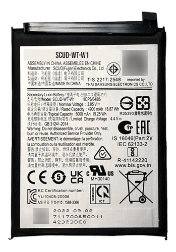 Batería Compatible Con Samsung A03s Scud-wt-w1