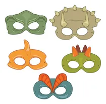 Comprar 35 Mascaras De Dinosaurios T-rex Espinosaurio Brontosaurio