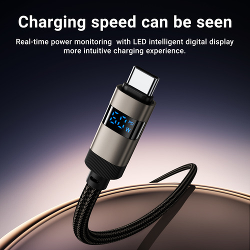 Cable Usb C Acefast C1503 60w Led Zinc Envío Incl.