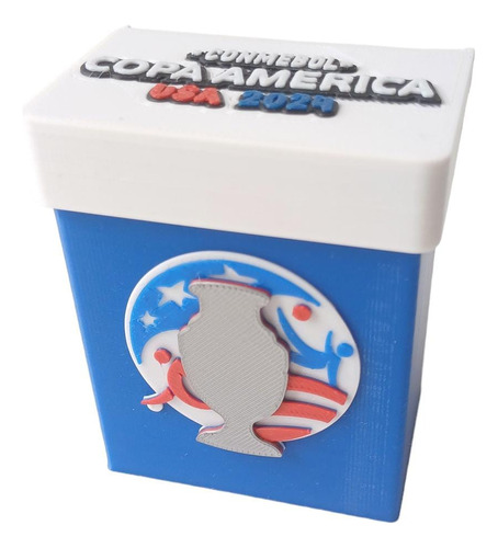 Caja Deckbox Figuritas Panini Copa America 2024 Impresion 3d