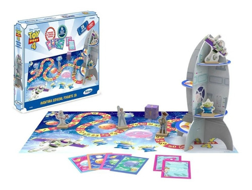 Brinquedo Jogo De Tabuleiro 3d Aventura Espacial Toy Story