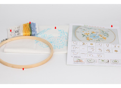 Kit De Inicio De Bordado Aros Para Manualidades De No.12