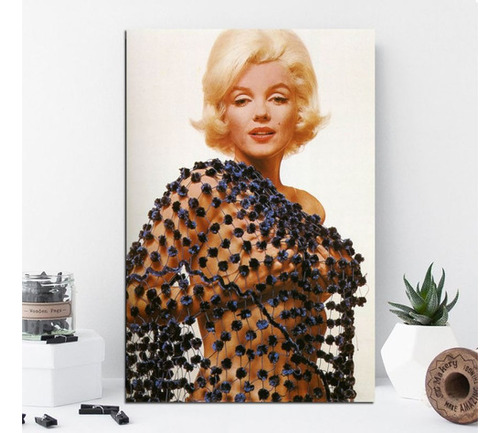 Vinilo Decorativo 20x30cm Marilyn Monroe Blonde Sexy M1