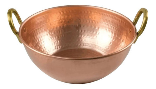 Tacho De Cobre Puro De 8 Litro 34cm Diâmetro