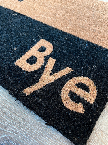 Felpudo Alfombra Coco Entrada Casa Goma Decorativa Ancho 60 Cm Diseño De La Tela Heybye Largo 40 Cm