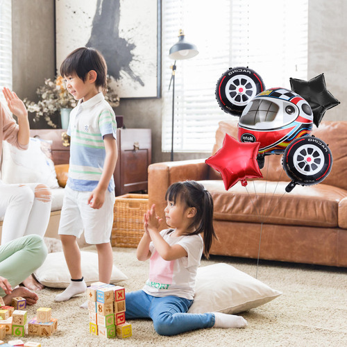 1 Juego De Globos Para Fiesta De Cumpleaños Con Coche De Car