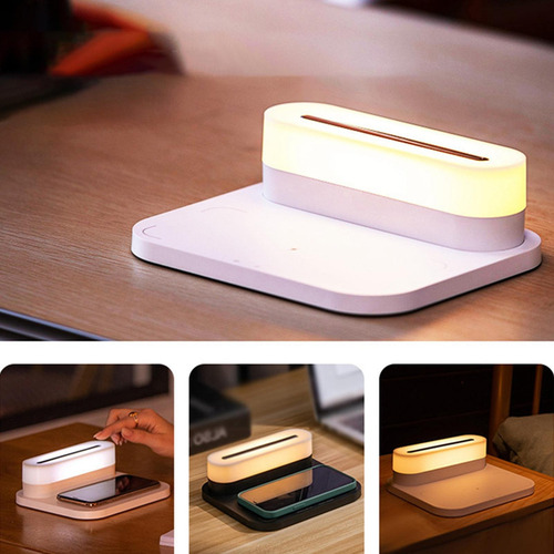 // Lámpara De Mesa Led Magnética 15w Cargador Inalámbrico