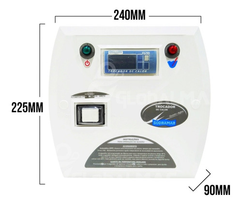 Aquecedor Piscina Trocador De Calor Sd-25 Yes Sodramar 220v