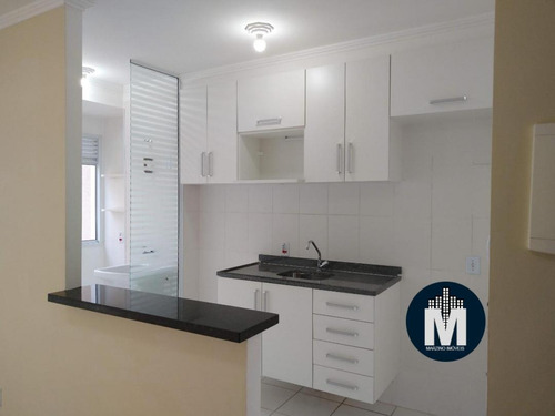 Imagem 2 de 15 de Apartamento Com 2 Dorms, Sacada, Reformado, 1 Vaga, Área Útil: 44m² - Cotia - Cmi09