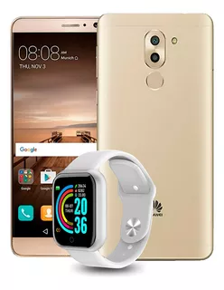 Celular Huawei Mate 9 Lite 32 Gb Dorado 3 Gb Ram Nuevo + Smartwatch De Regalo