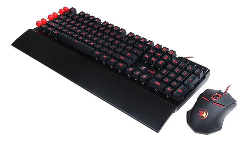 Kit Teclado Y Mouse Gamer Pc Redragon S102 Yaksa + Nemealion