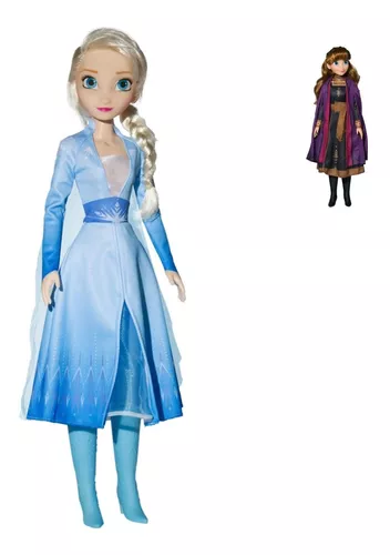 Bonecas Frozen 2 Anna E Elsa Princesas Disney Original 55cm