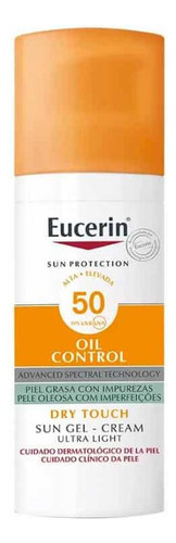 Eucerin 50 Ml Bloqueador Gel-crema Oil Control Fps 50